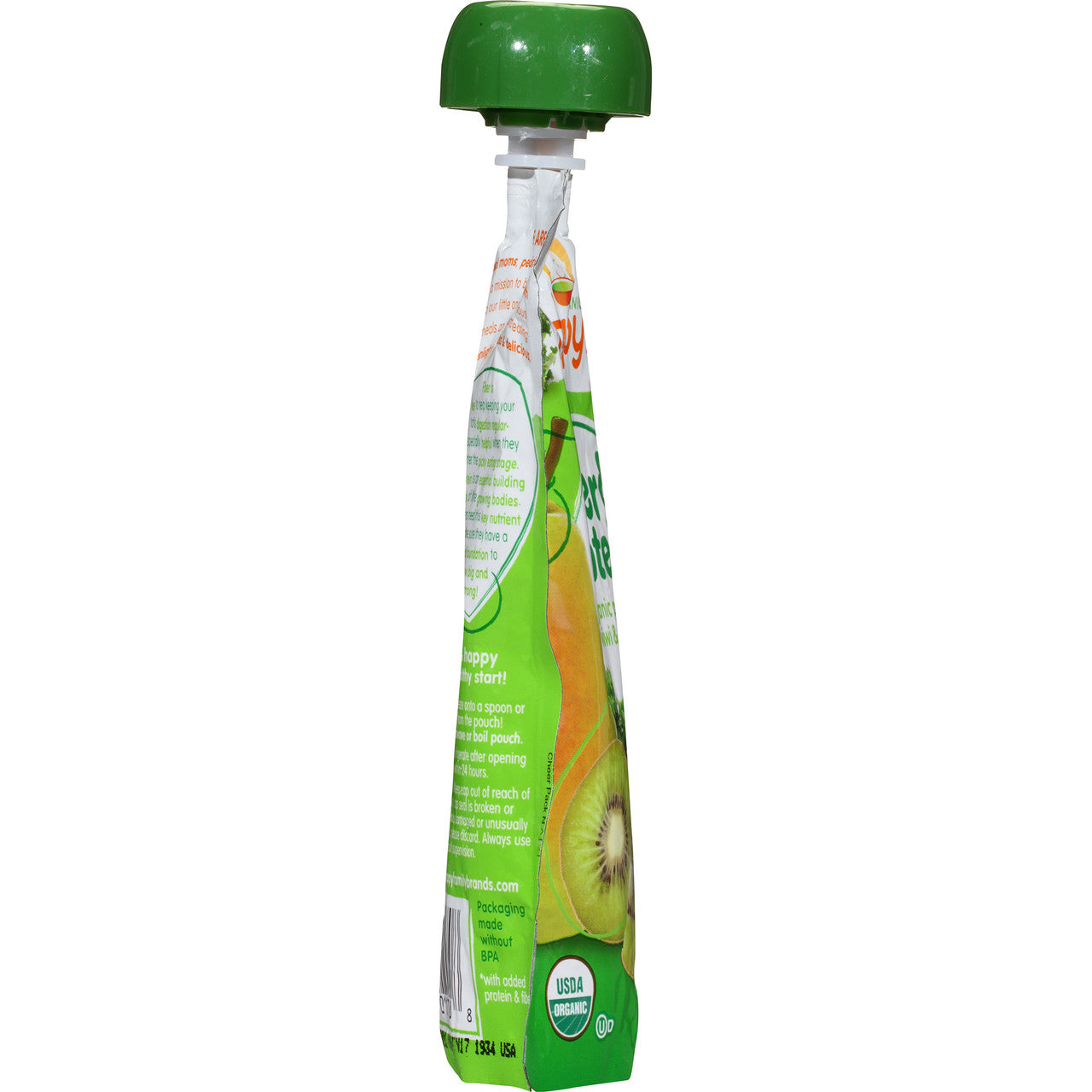 Happy Tot Fiber & Protein Pear, Kiwi & Kale (16x4 OZ)-3